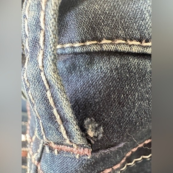 Seven7 For All Mankind Rocker Slim Sz 10 Jeans Sequence Pockets - Picture 9 of 10